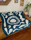 Paradise Plush Throw- Navy