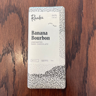 Raaka 1.8oz Banana Bourbon Chocolate Bar