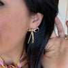 Gold Bow Earrings