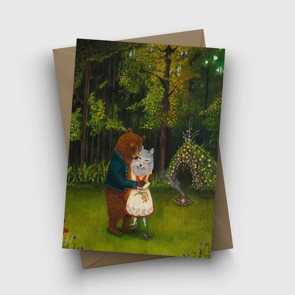 Swept off Her Feet Greeting Card
