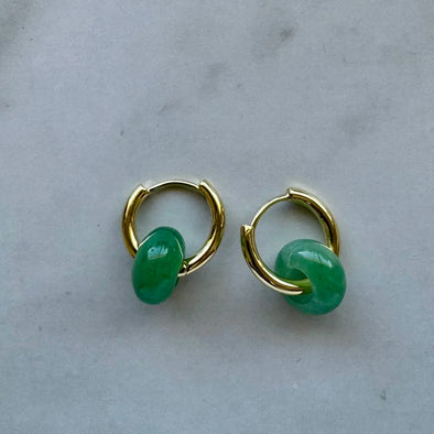 Eva Earrings- Aventurine