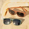 Blue Planet Sunglasses- Glacier- Soft Brown/Smoke Lens