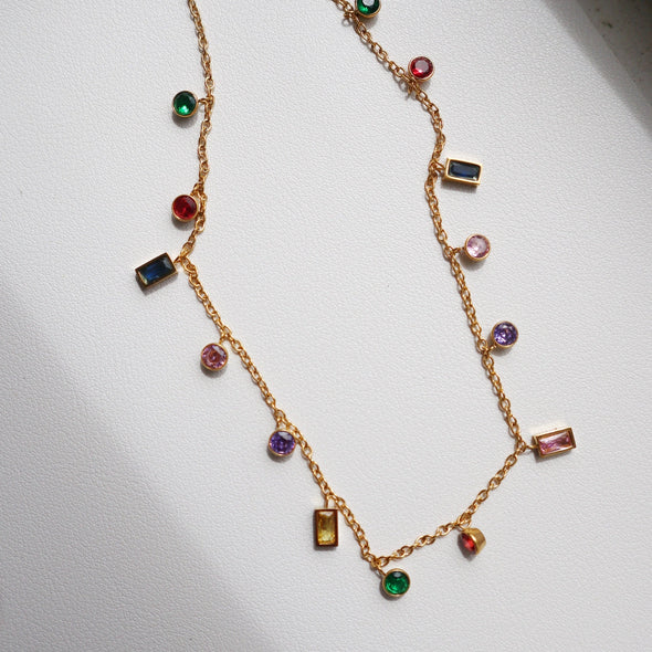 Kahlea Multicolor Gems Necklace