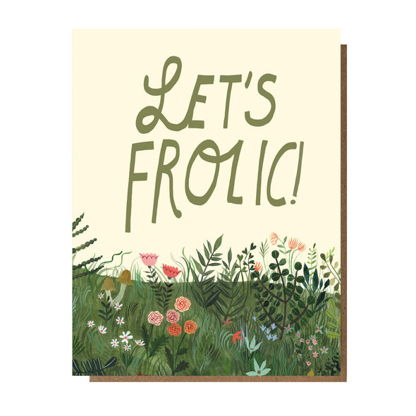 Let's Frolic! Greeting Card