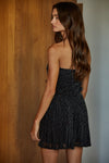 Lurex Sparkle Mini Dress- Black
