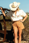 The Natalie Cargo Short- Russet