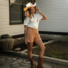 The Natalie Cargo Short- Russet