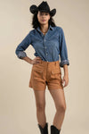 The Natalie Cargo Short- Russet