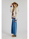Prairie Ride Pullover Sweater- Taupe/Blue