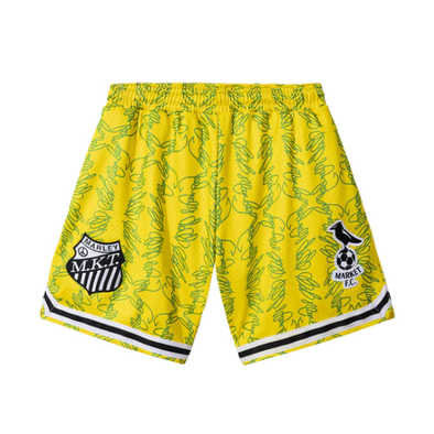 Market x Bob Marley Soccer Shorts- Yellow
