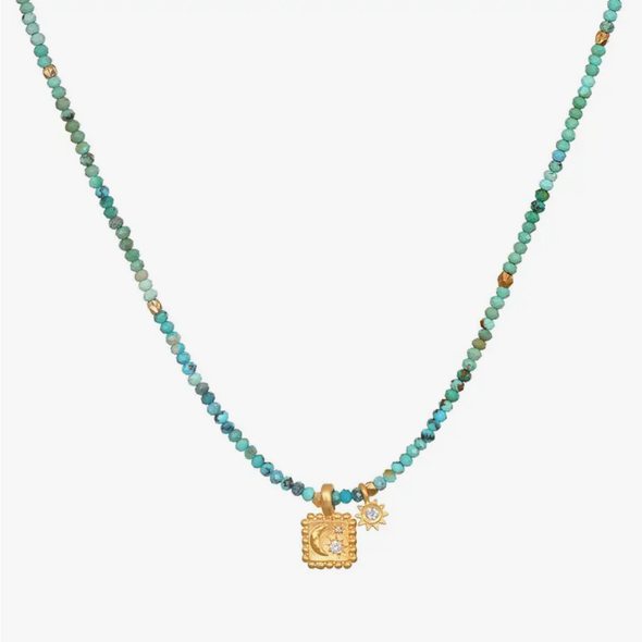 Turquoise Celestial Charm Necklace