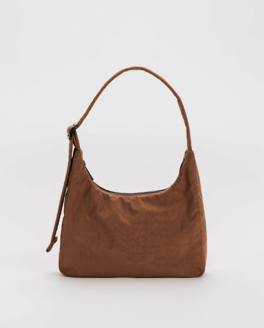 Baggu Mini Nylon Shoulder Bag- Brown