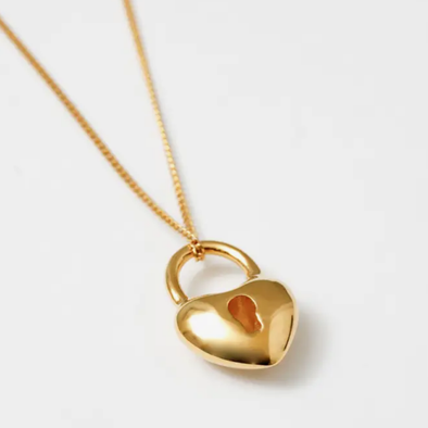 Heart Locket Necklace- Gold