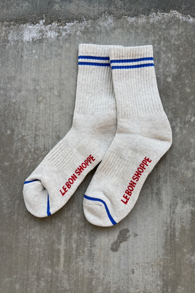 Le Bon Boyfriend Socks- Ice