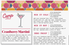 Camp Craft Cocktails- Cranberry Martini