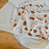 Handprinted Kitchen Towel- Winter Squash Block Print