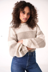 Rolla's Weekend Knit Sweater- Khaki Stripe