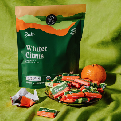 Raaka Winter Citrus 11.29oz Bag of Minis- Holiday Limited Batch