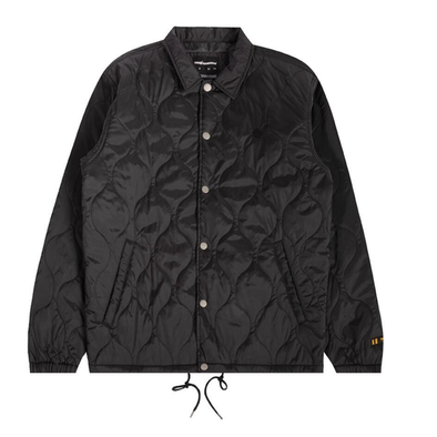 The Hundreds Quilted Coach Jacket- Black