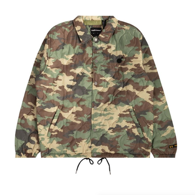 The Hundreds Quilted Coach Jacket- Camo
