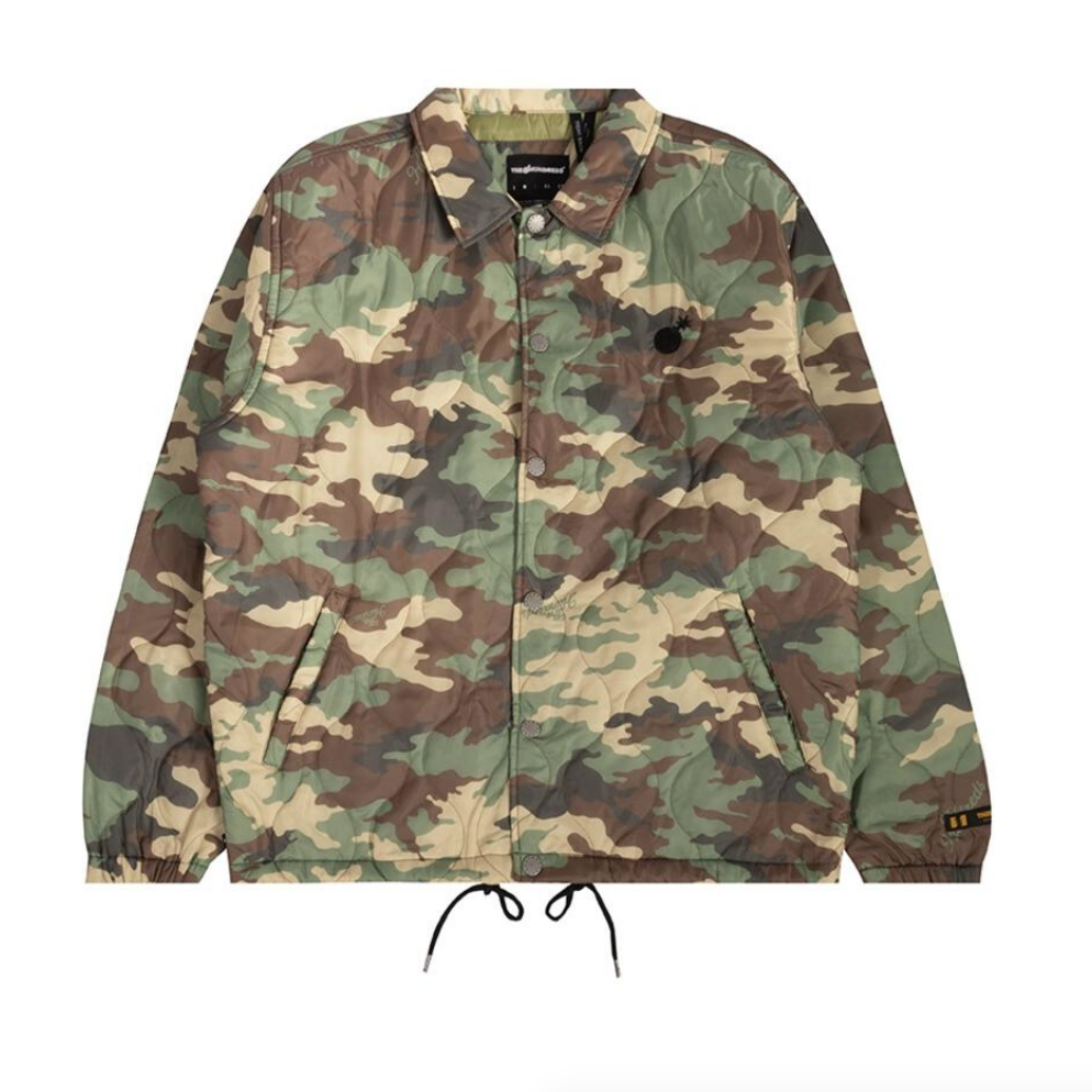 The Hundreds Quilted Coach Jacket Camo Mom s Sweet Shop