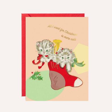 Christmaas Cats Greeting Card