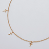Dainty Golden Cross Choker Necklace