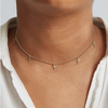 Dainty Golden Cross Choker Necklace