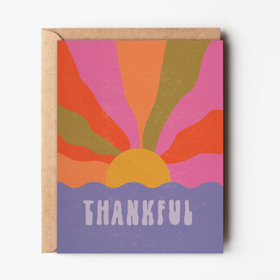 Thankful Retro Appreciation Greeting Card