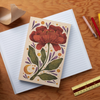 Maroon Bloom Layflat Journal Notebook