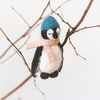 Felted Wool Penguin Ornament
