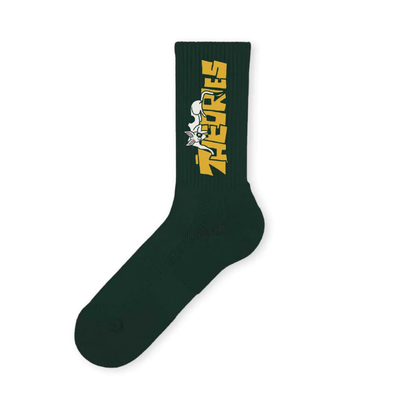 Theories Piano Trap Socks- Forest Green