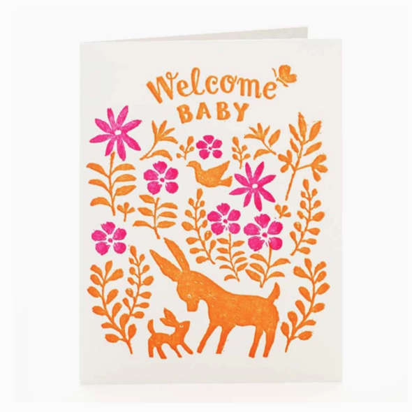 Otomi, Welcome Baby Greeting Card