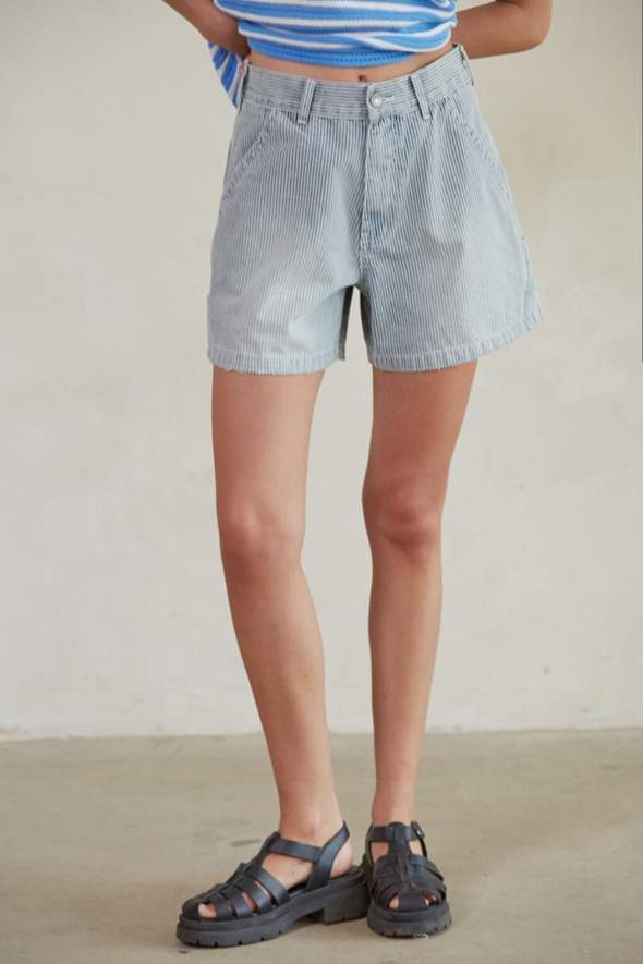 LAST CHANCE! Jamie Denim Striped Shorts