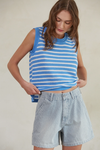 Jamie Denim Striped Shorts