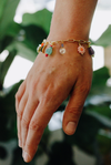 Colorful Beaded Charm Bracelet