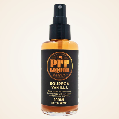 Pit Liquor- Bourbon Vanilla 100ml Spray Deodorant