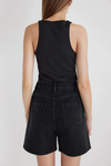 Naomi Denim Shorts- Washed Black