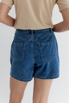 Naomi Denim Shorts- Washed Blue