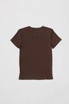 Reese Ribbed Tee- Chocolate