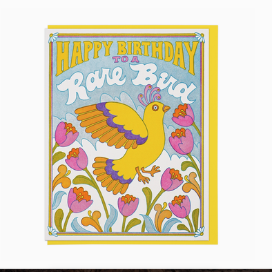 Happy Birthday to a Rare Bird Greeting Card