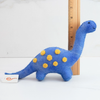 Felted Wool Dinosaur- Blue/Yellow