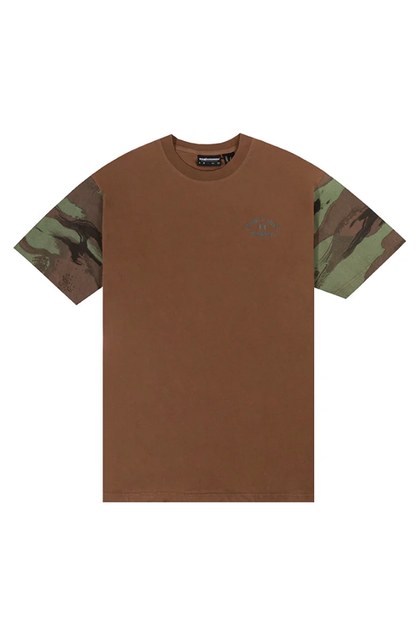 The Hundreds Washed Camo Tee-Brown