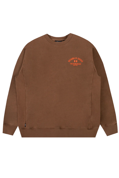 The Hundreds Temp Crewneck- Brown