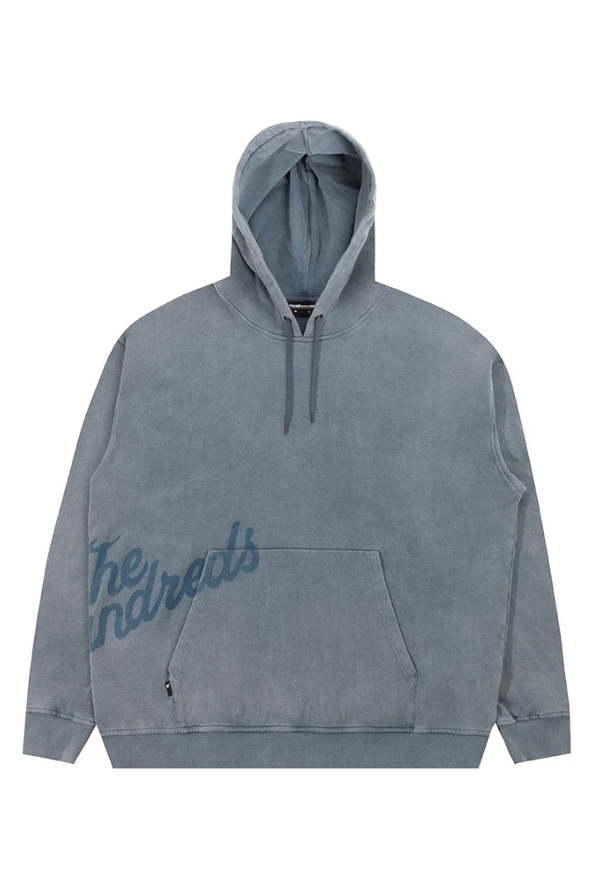 The Hundreds Washed Slant Hooded Pullover- Navy