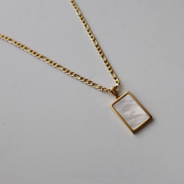 Serenity White Shell Pendant Necklace