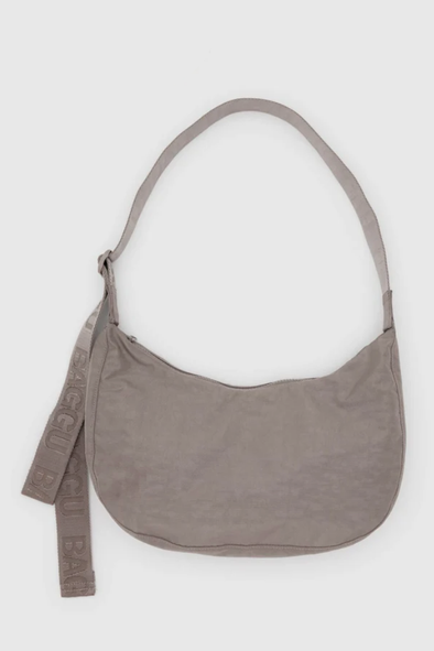 Baggu Medium Nylon Crescent Bag- Dove