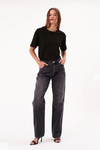 Rolla's 90’s Relaxed High Rise Jean- Faded Black