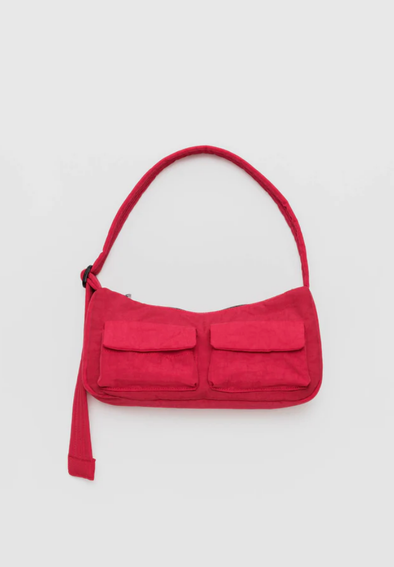 Baggu Cargo Shoulder Bag- Candy Apple Red