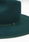 Billie Wool Felt Rancher Hat- Hunter Green